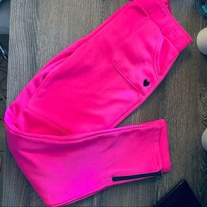 Pink sweat pants